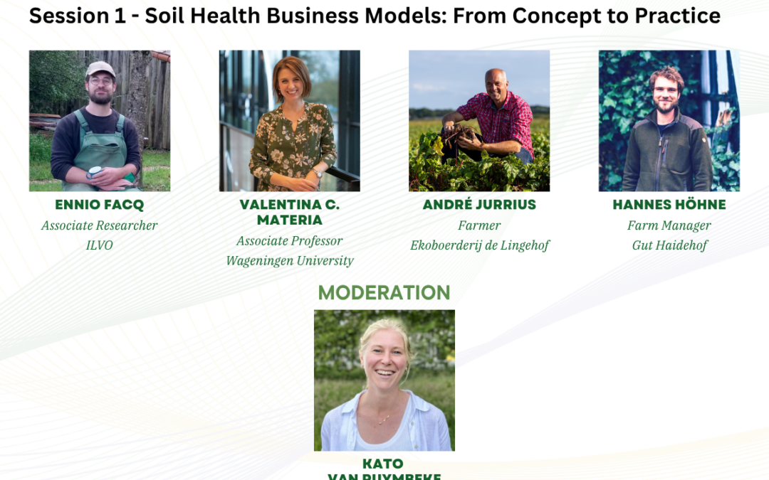 Advancing Soil Health Across Europe: Session 1 – Soil Health Business Models: From Concept to Practice